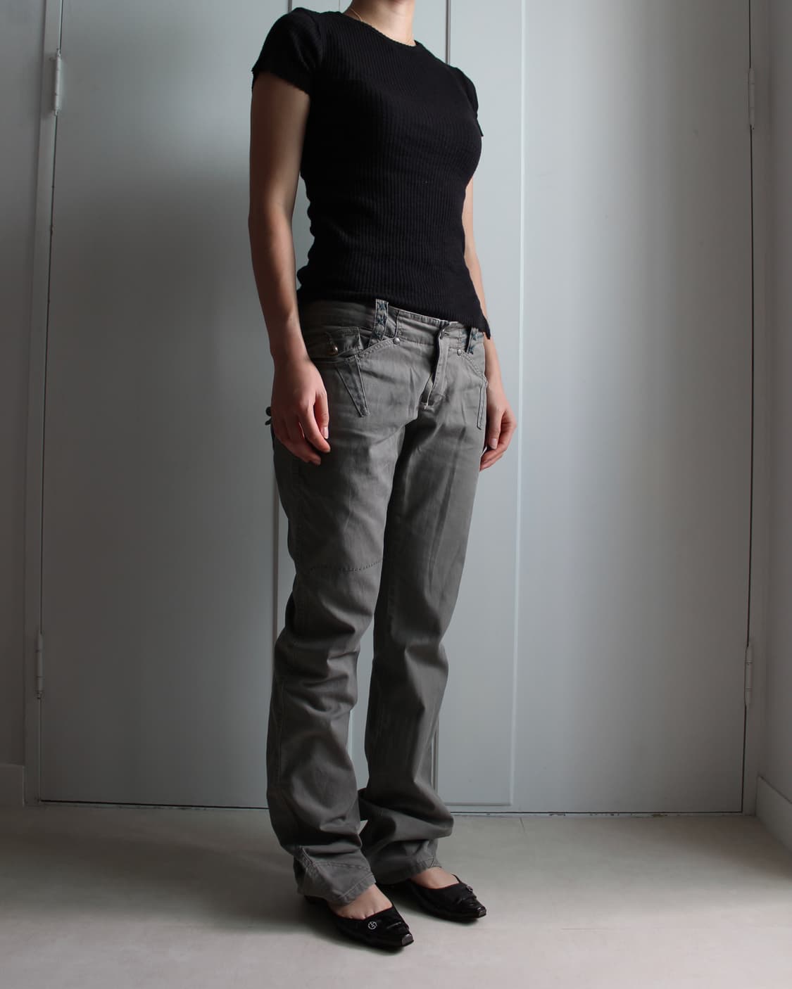 Diesel low-rise cotton pants 상품이미지1
