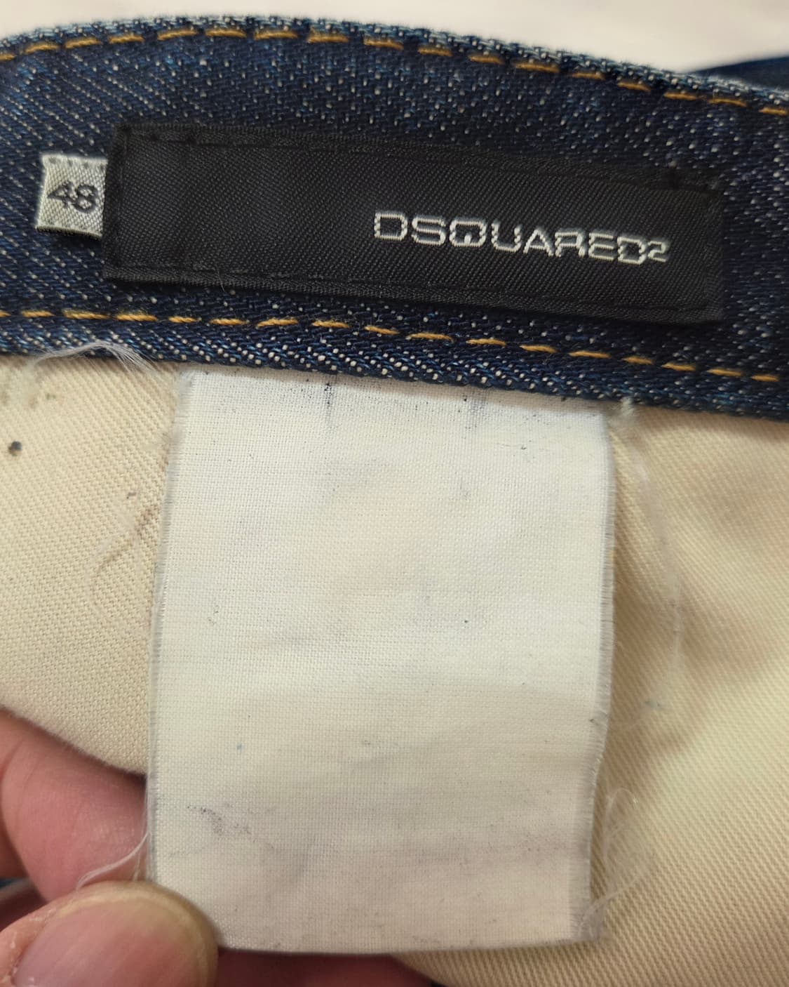 디스퀘어드 가죽 디테일 데님팬츠 상품이미지5