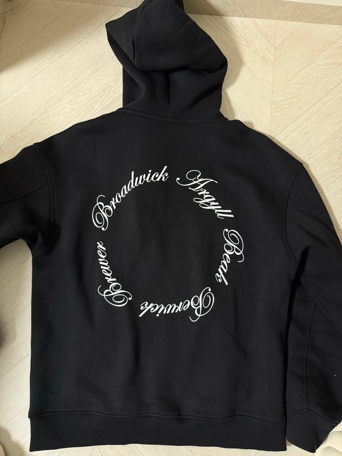 슬림핏 후드 h&m 95-100 블랙 상품이미지2