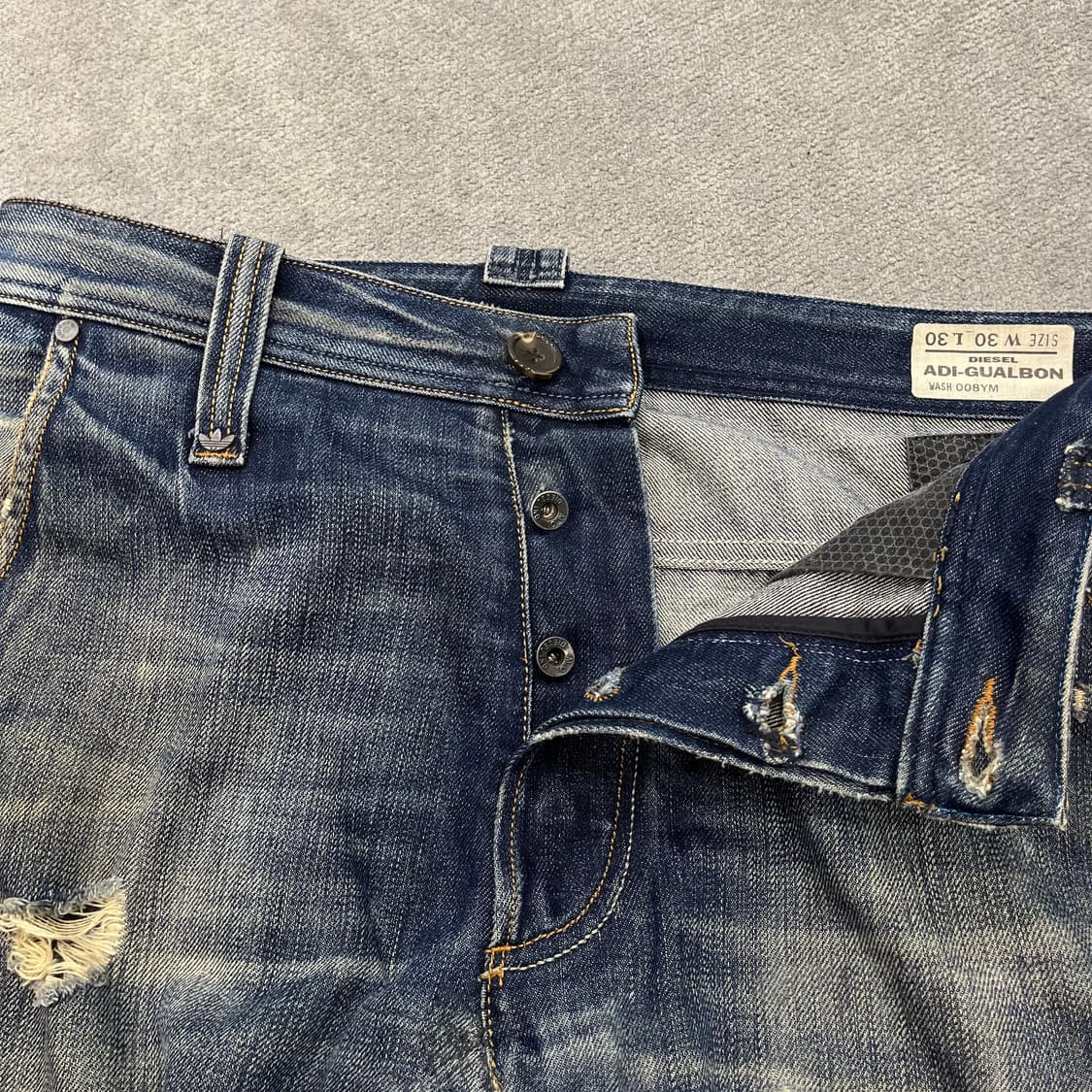 30 디젤 X 아디다스 워싱 디스 데님팬츠 상품이미지7