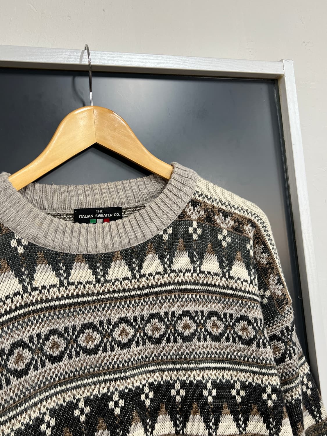 The ITALIAN Vitage 빈티지 패턴 울 니트 상품이미지2