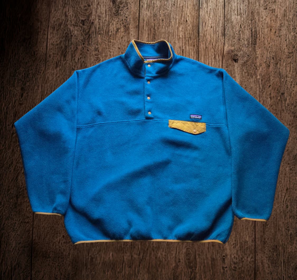 (XL)파타고니아 블루 옐로우 신칠라 플리스 상품이미지1