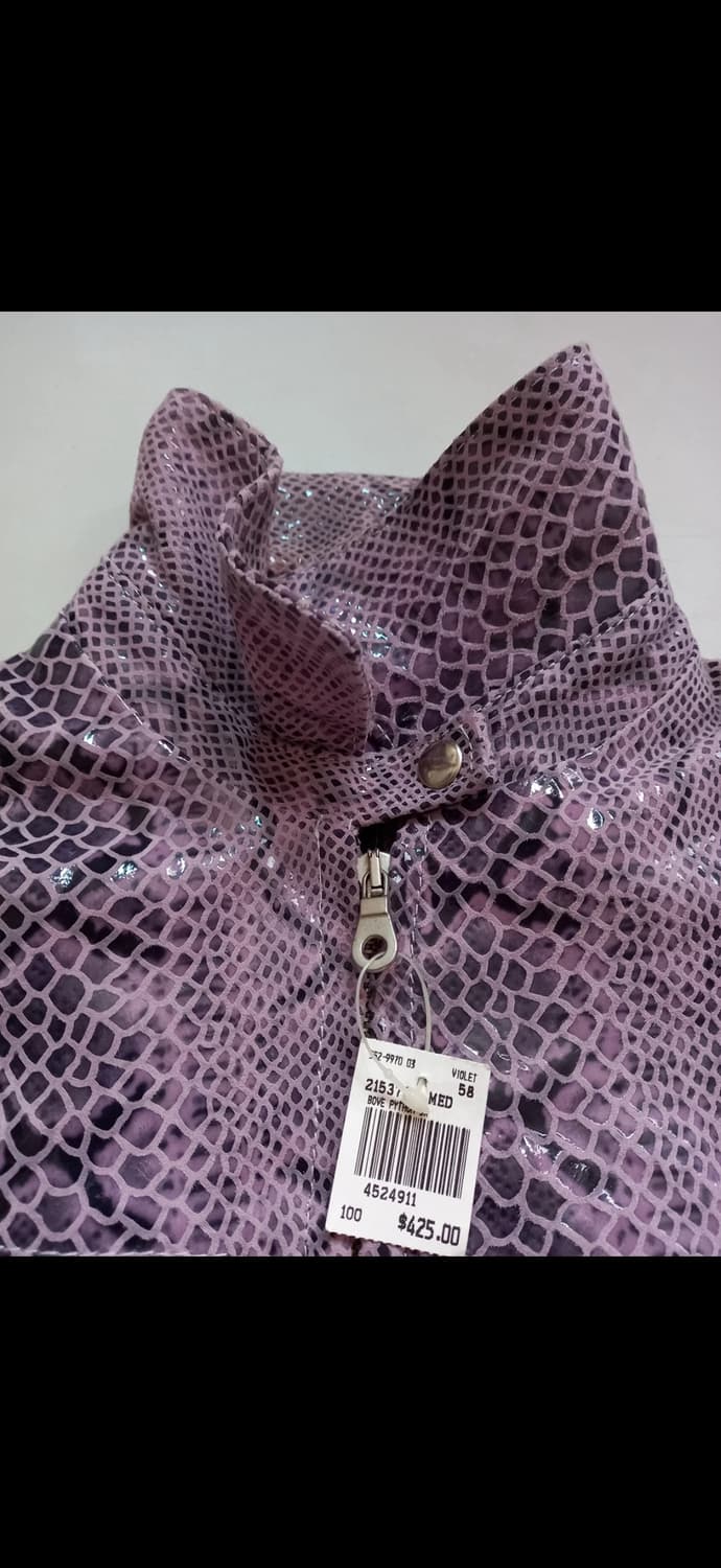 Italy 이태리 뱀피 자켓 갸루히메y2k가죽리얼레더 상품이미지4