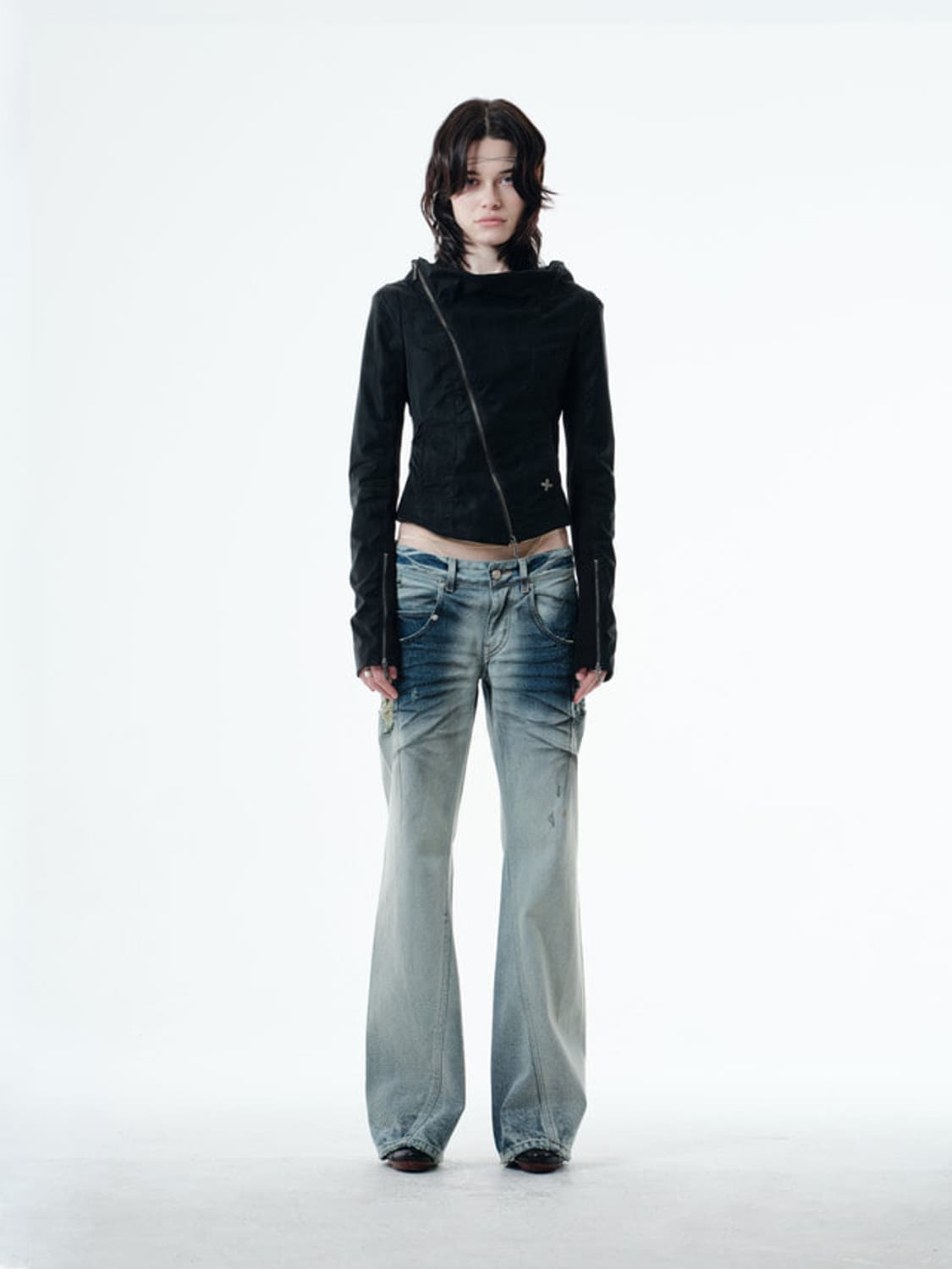 2000 아카이브스 KAEL DRAPED JACKET (BLACK) 상품이미지3