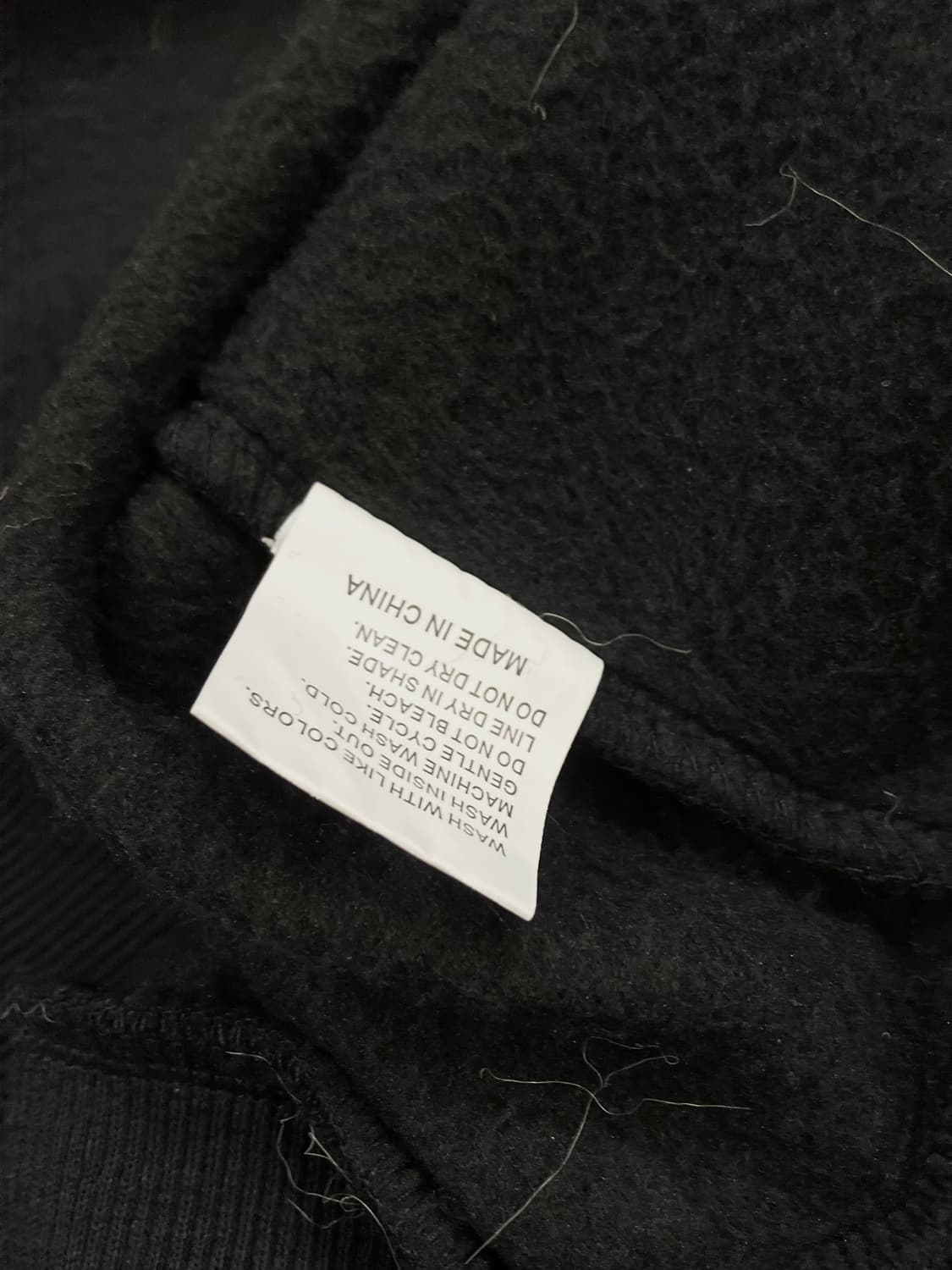 빈티지 프린팅 기모 퍼 오버핏 후드집업 블랙 XXL   #csz2923  상품이미지4