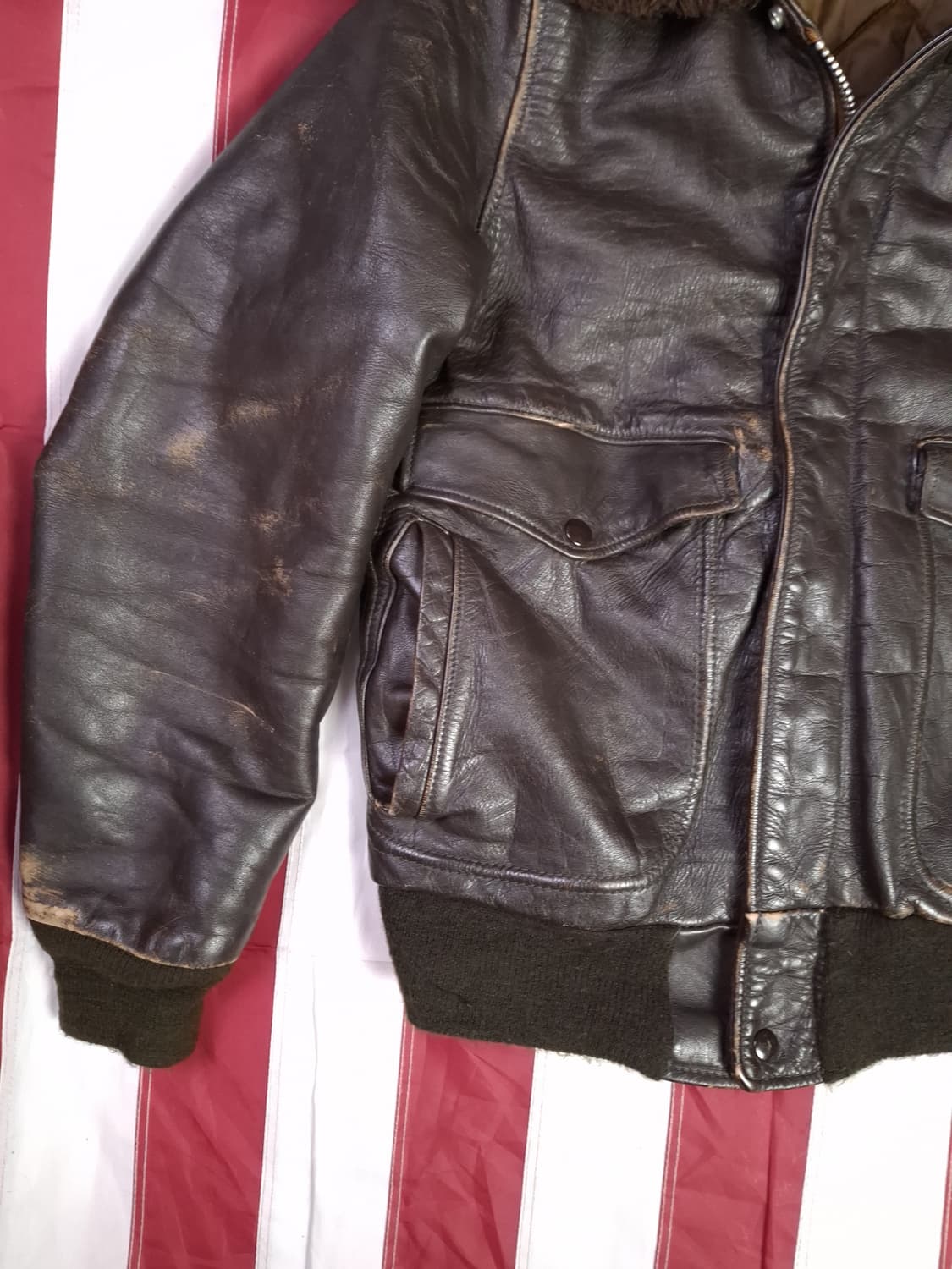 오리지날 60~70's 미국제조 G-1 TYPE 항공점퍼 상품이미지5