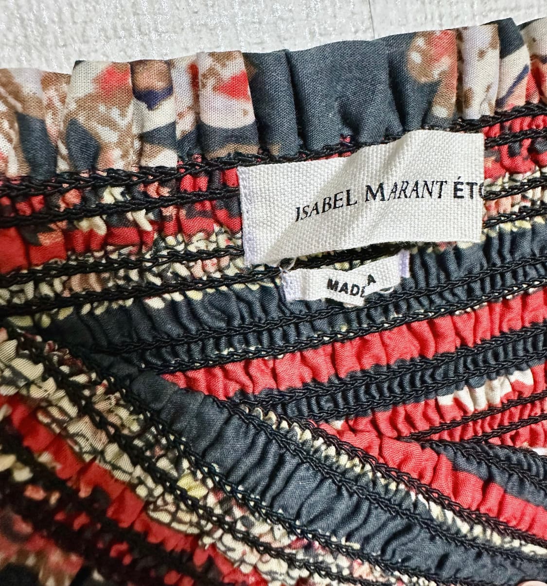 이자벨마랑 페이즐리 밴딩 미니스커트 상품이미지2