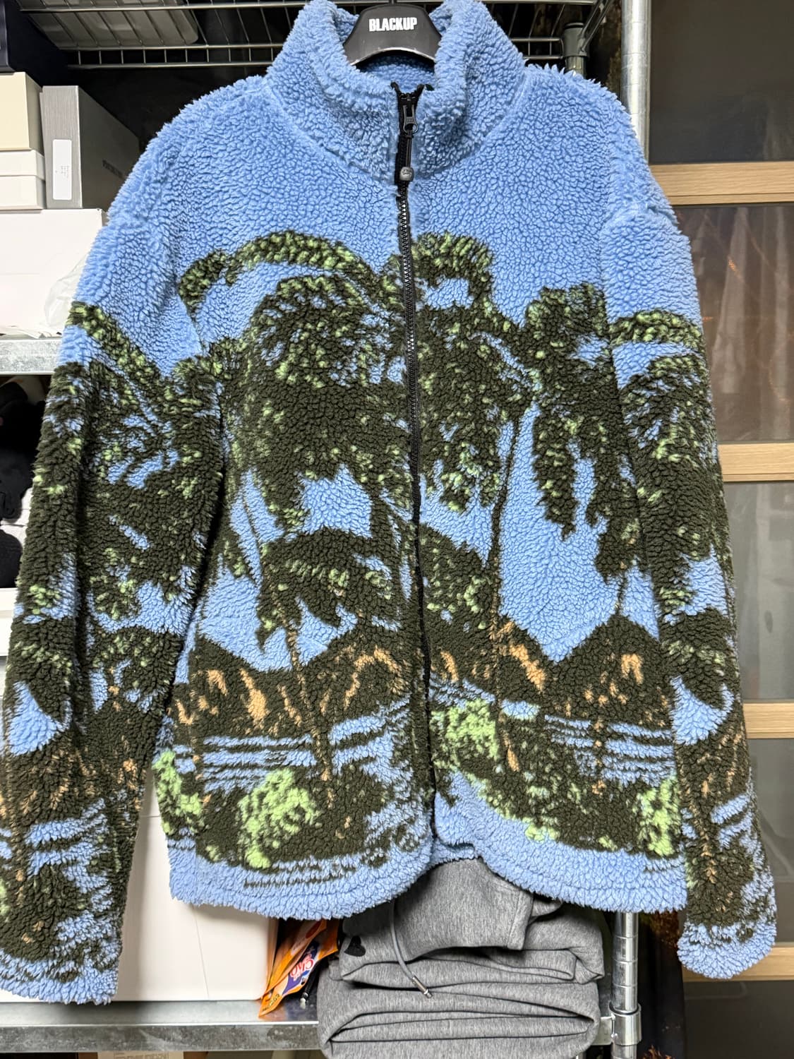 스투시 하와이안 자카드 후리스 m 상품이미지2