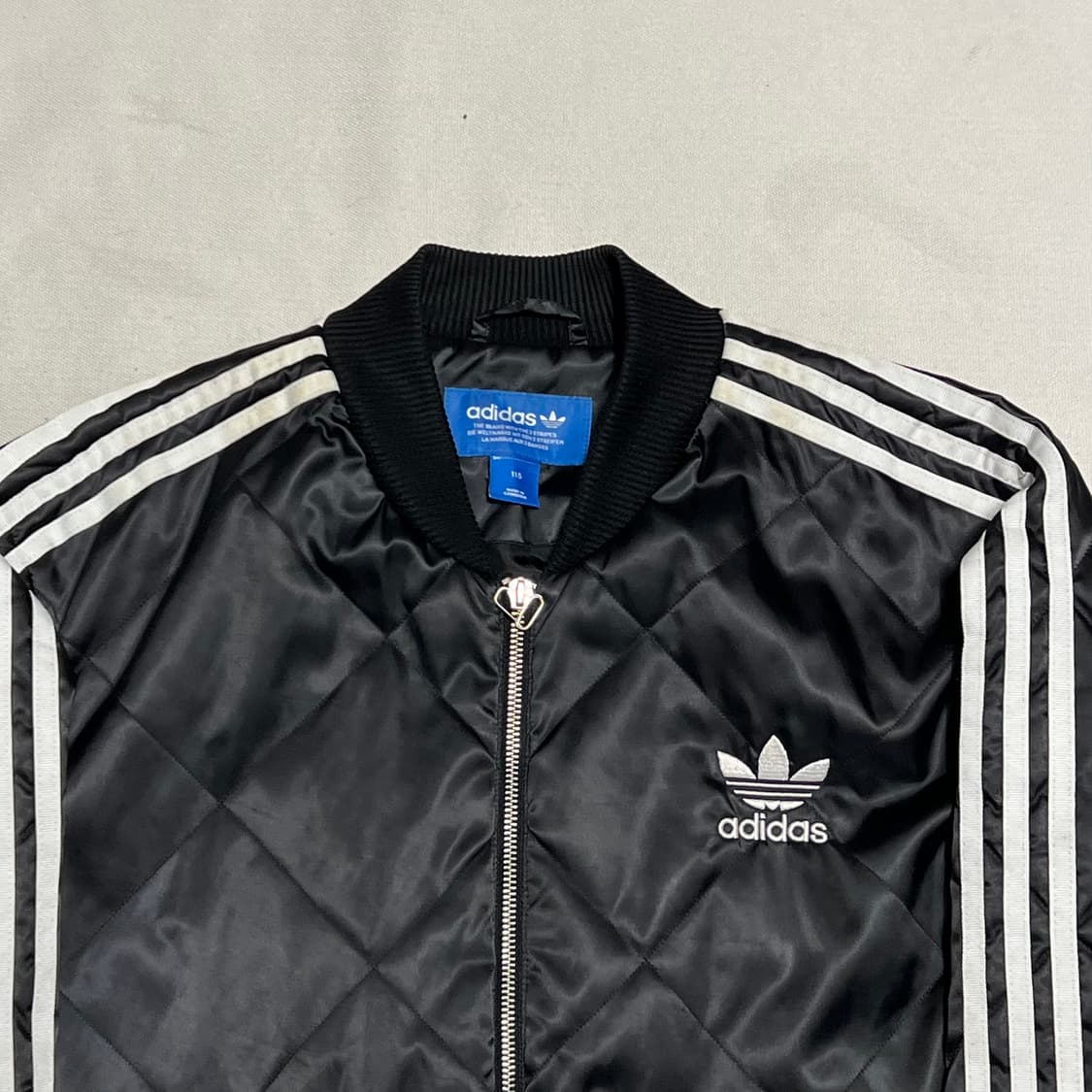 115 아디다스 블랙 퀄팅 자켓 상품이미지6