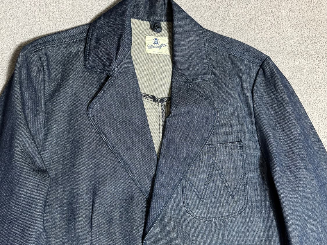미사용 Wrangler 랭글러 블루벨 70s 로데오 데님 블레이져자켓 상품이미지2