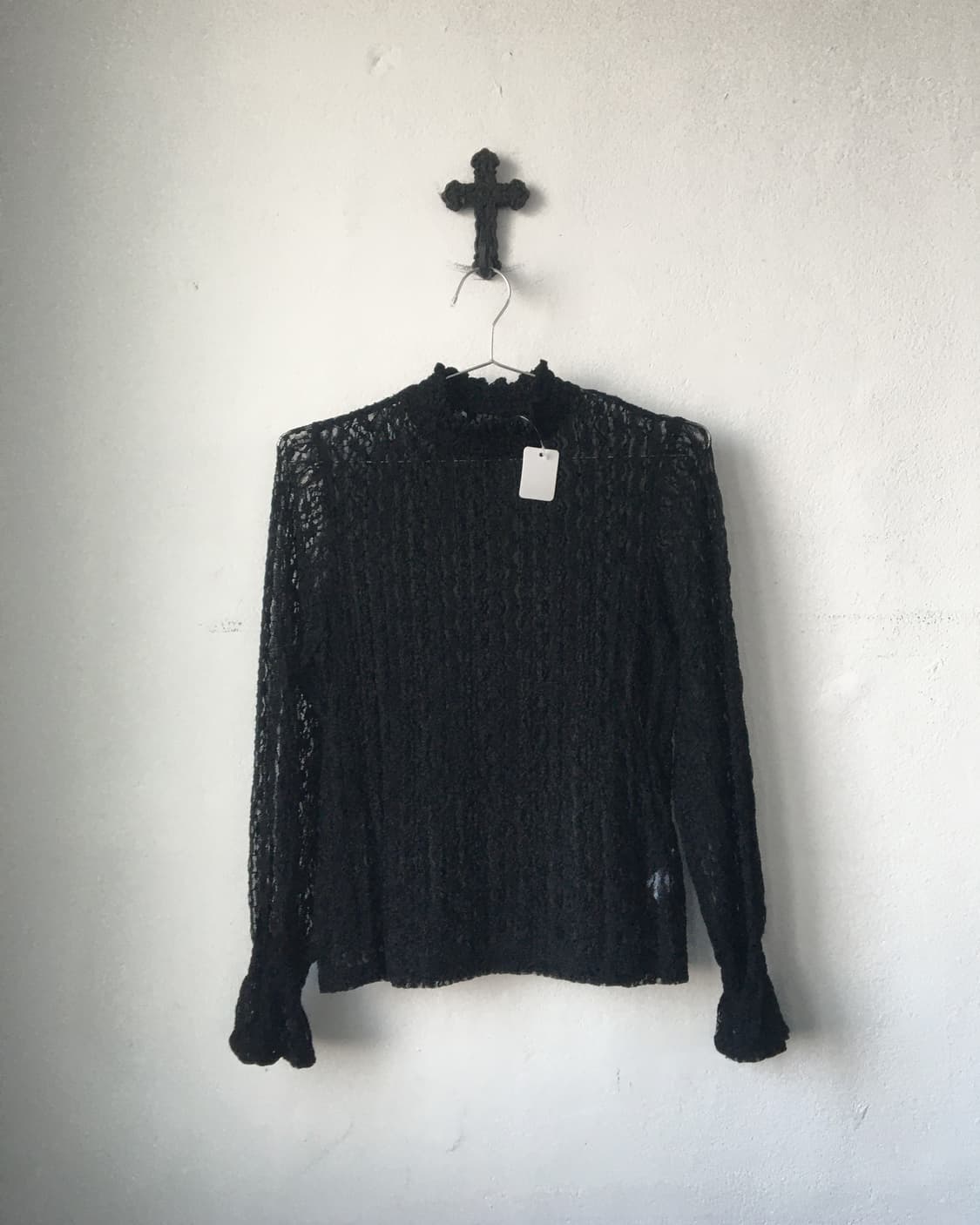 Lace high neck sleeve 상품이미지1