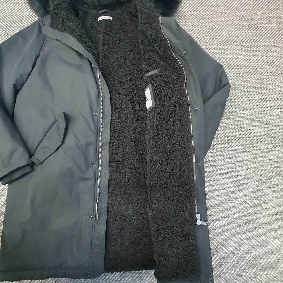 자라 겨울 기모 롱 점퍼 남자105 상품이미지5