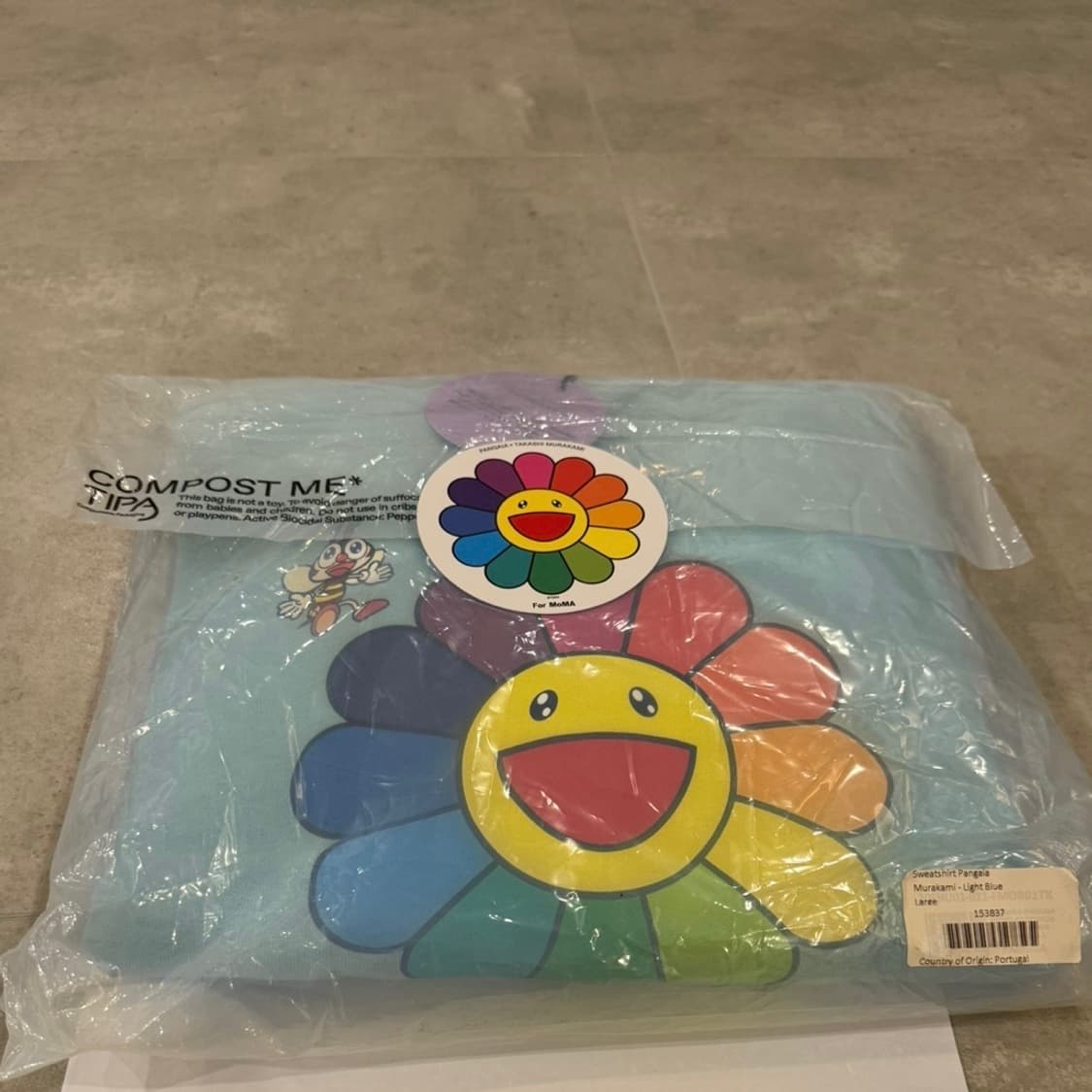 PANGAIA x 무라카미 다카시 x MoMA 플라워볼 후드 라이트블루 상품이미지2