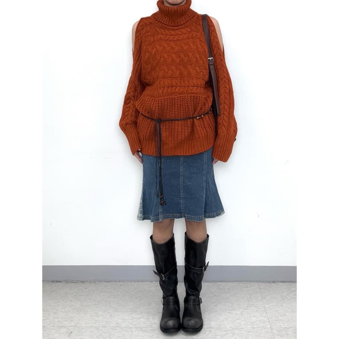 빈티지 컷아웃 니트 스웨터 상품이미지3