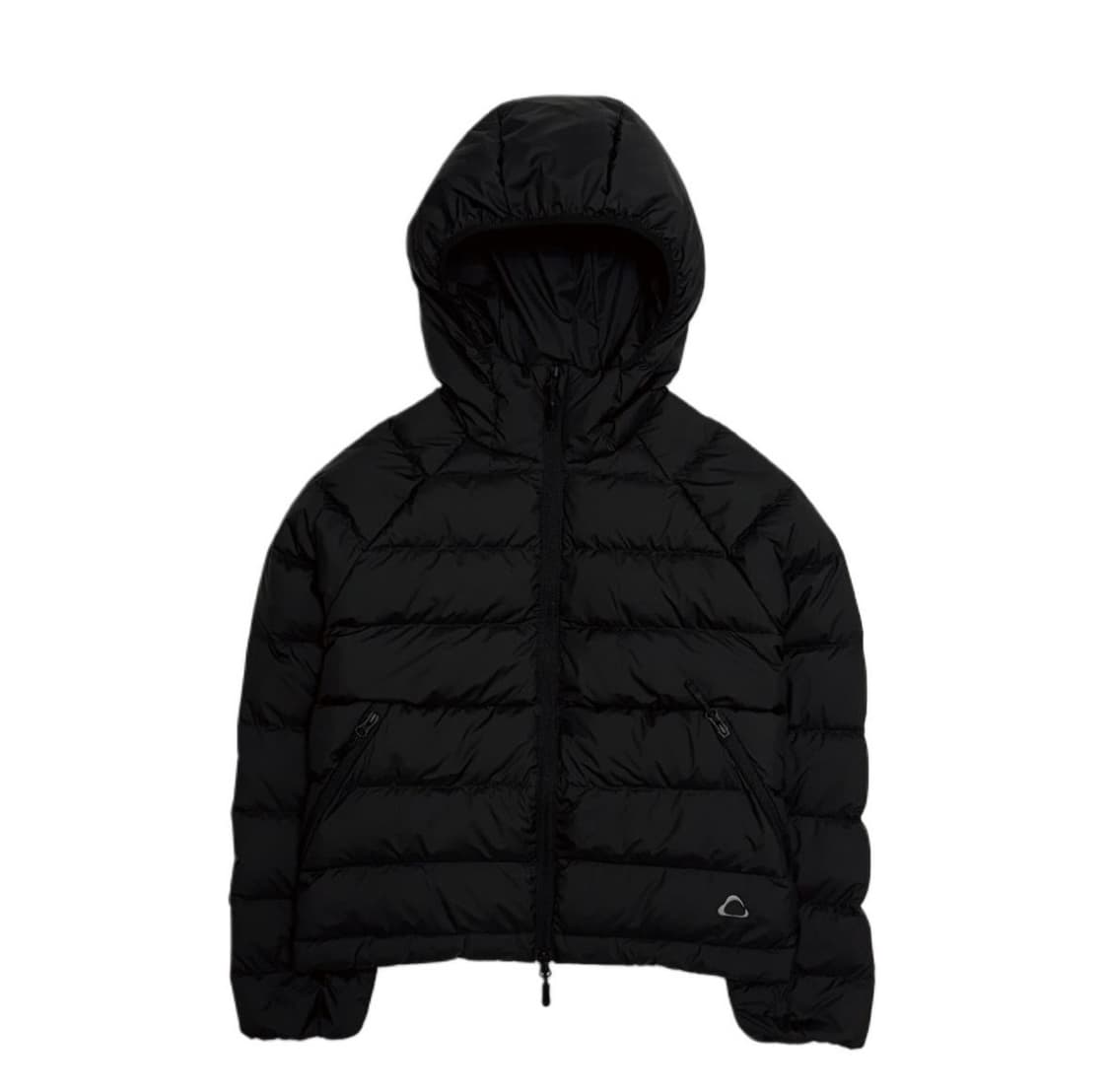 YUE project 후드 패딩 경량패딩 블랙 상품이미지1