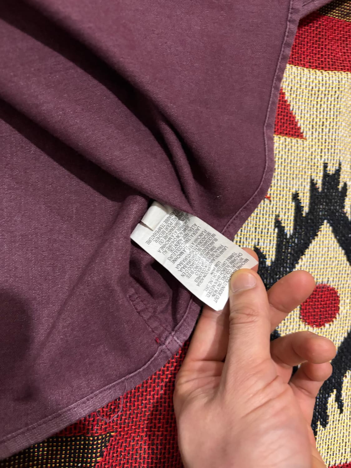 100) 랭글러 워크셔츠 버건디 상품이미지6