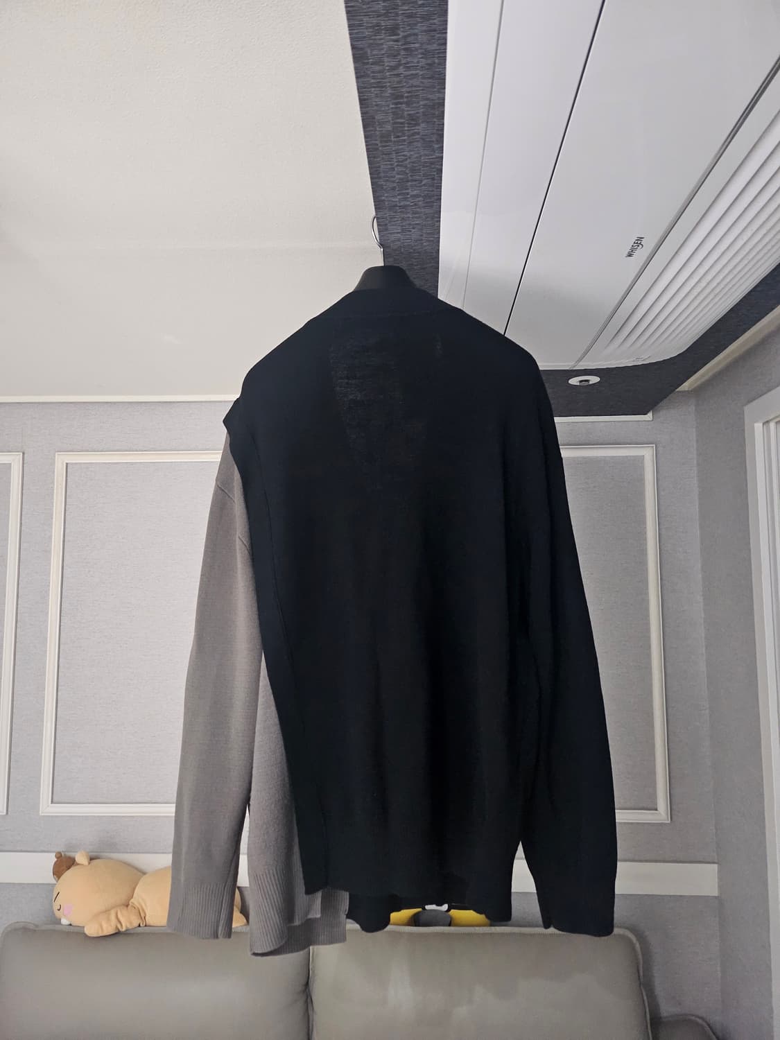 [거의 새것] 송지오옴므 반반 니트 가디건 48 상품이미지2