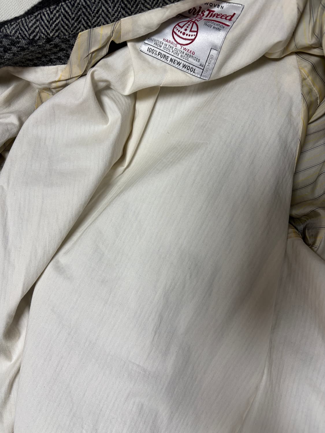 (L)빔즈 플러스 해리스 트위드 코트 그레이  상품이미지5