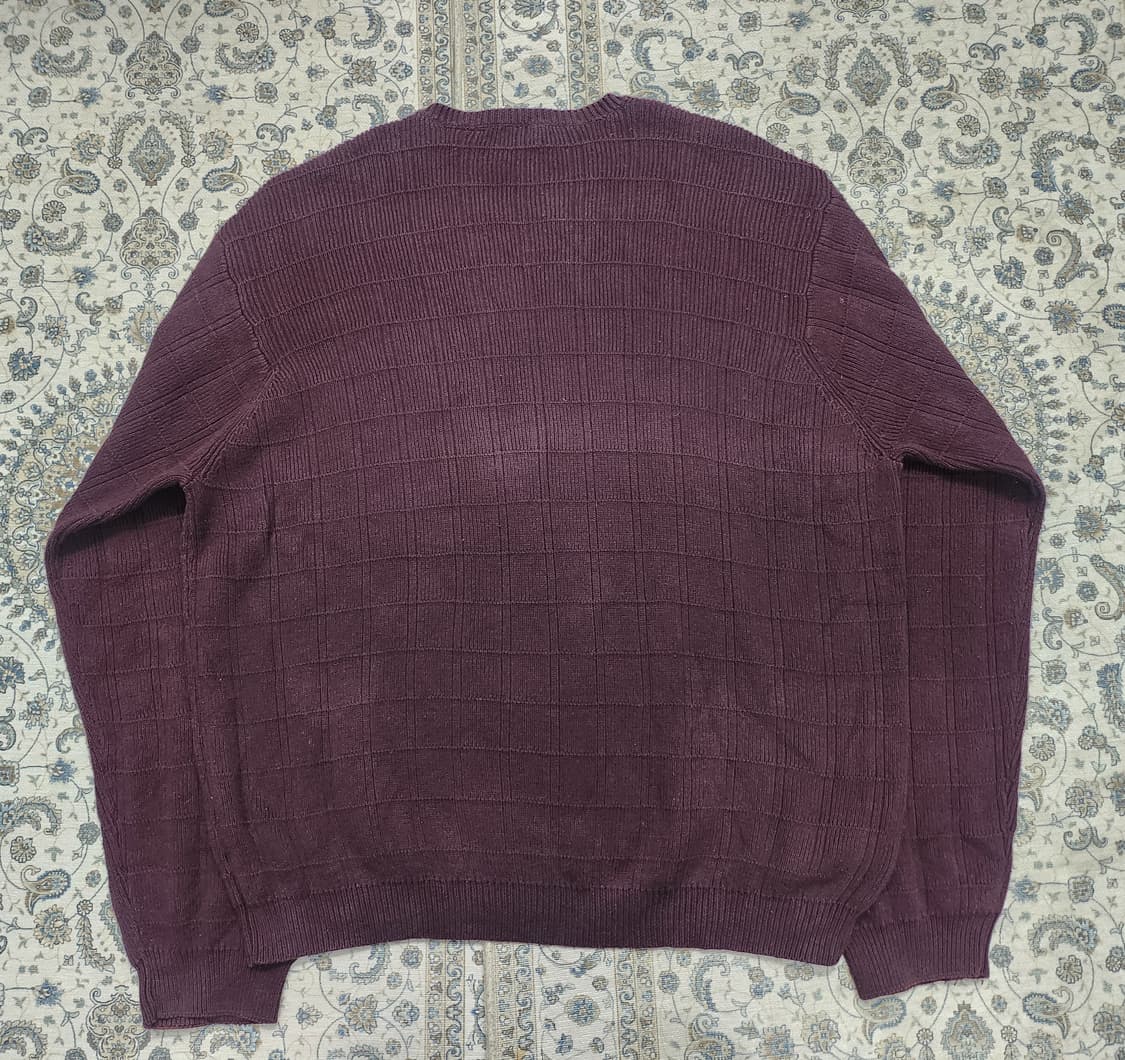 IZOD 아이조드 버건디브라운  체크 니트 2XL 상품이미지2