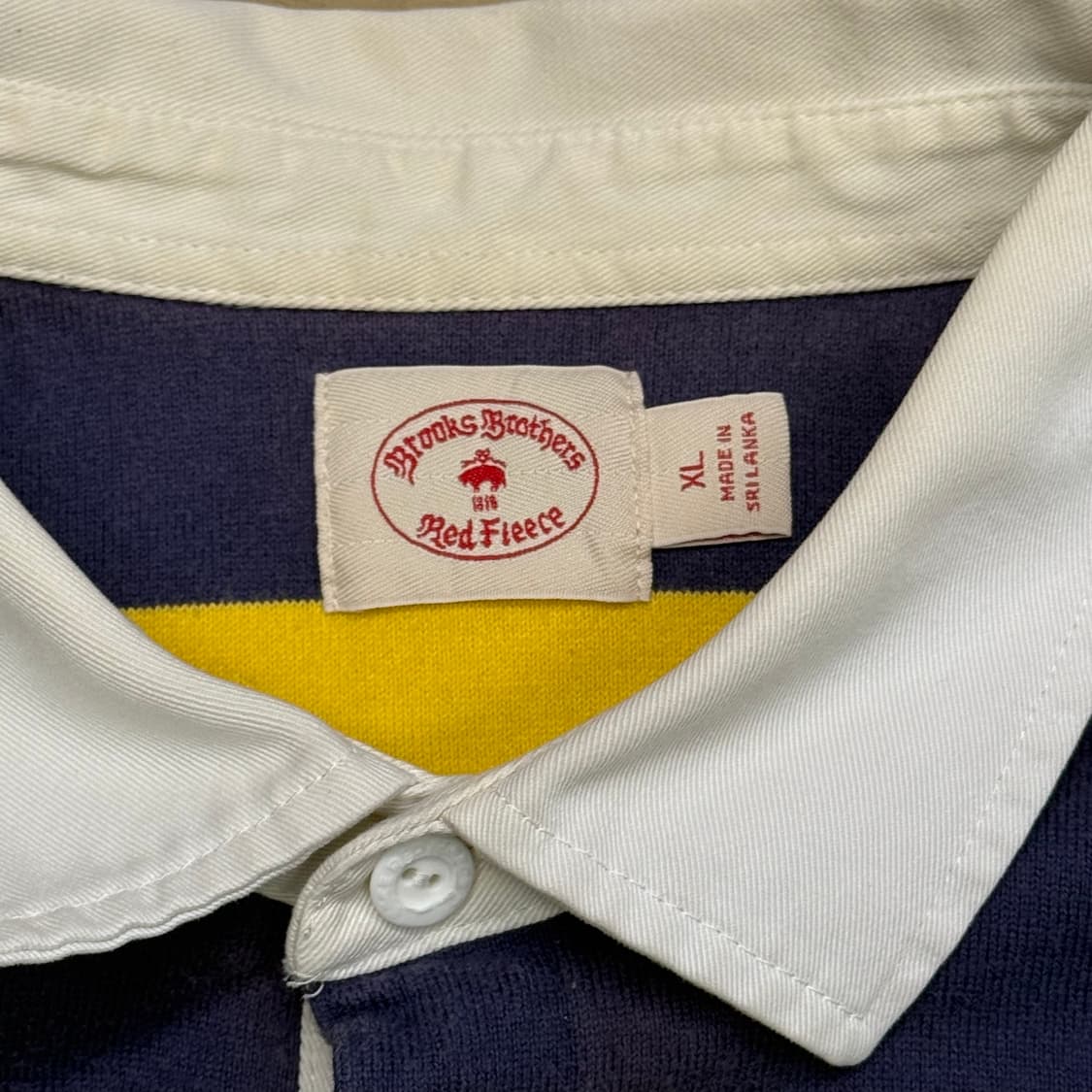 XL 브룩스 브라더스 스트라이프 럭비 티셔츠 상품이미지4