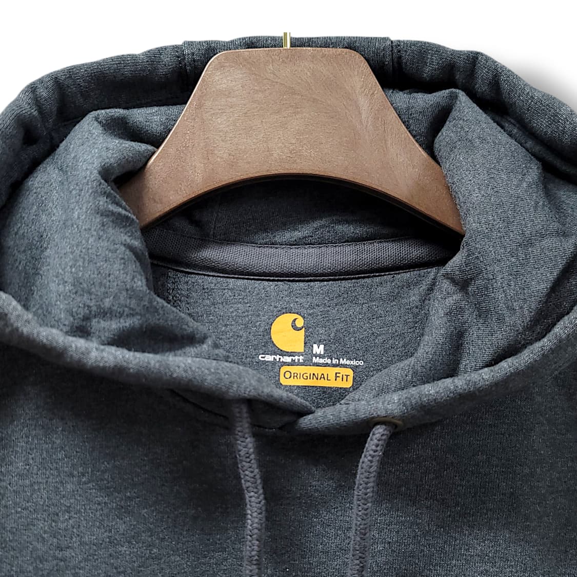 [M] 칼하트 차콜 오리지널 핏 레인디펜더 기모 후드티셔츠 상품이미지8