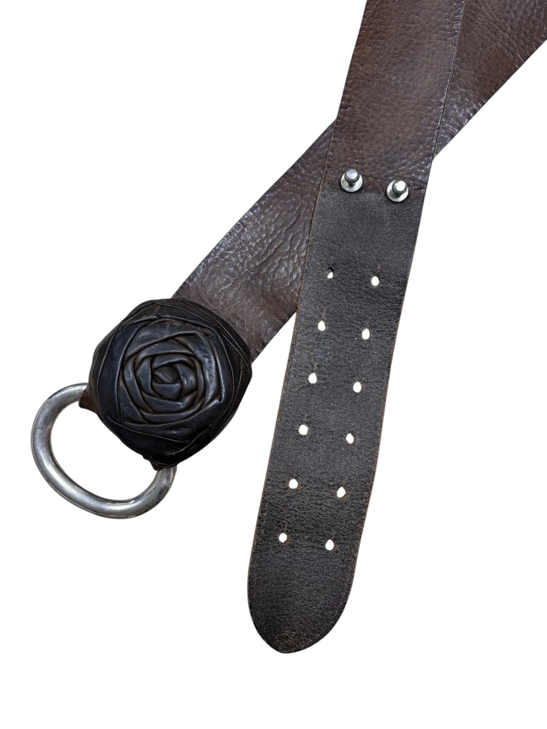 Hiroko koshino rose leather belt 상품이미지4