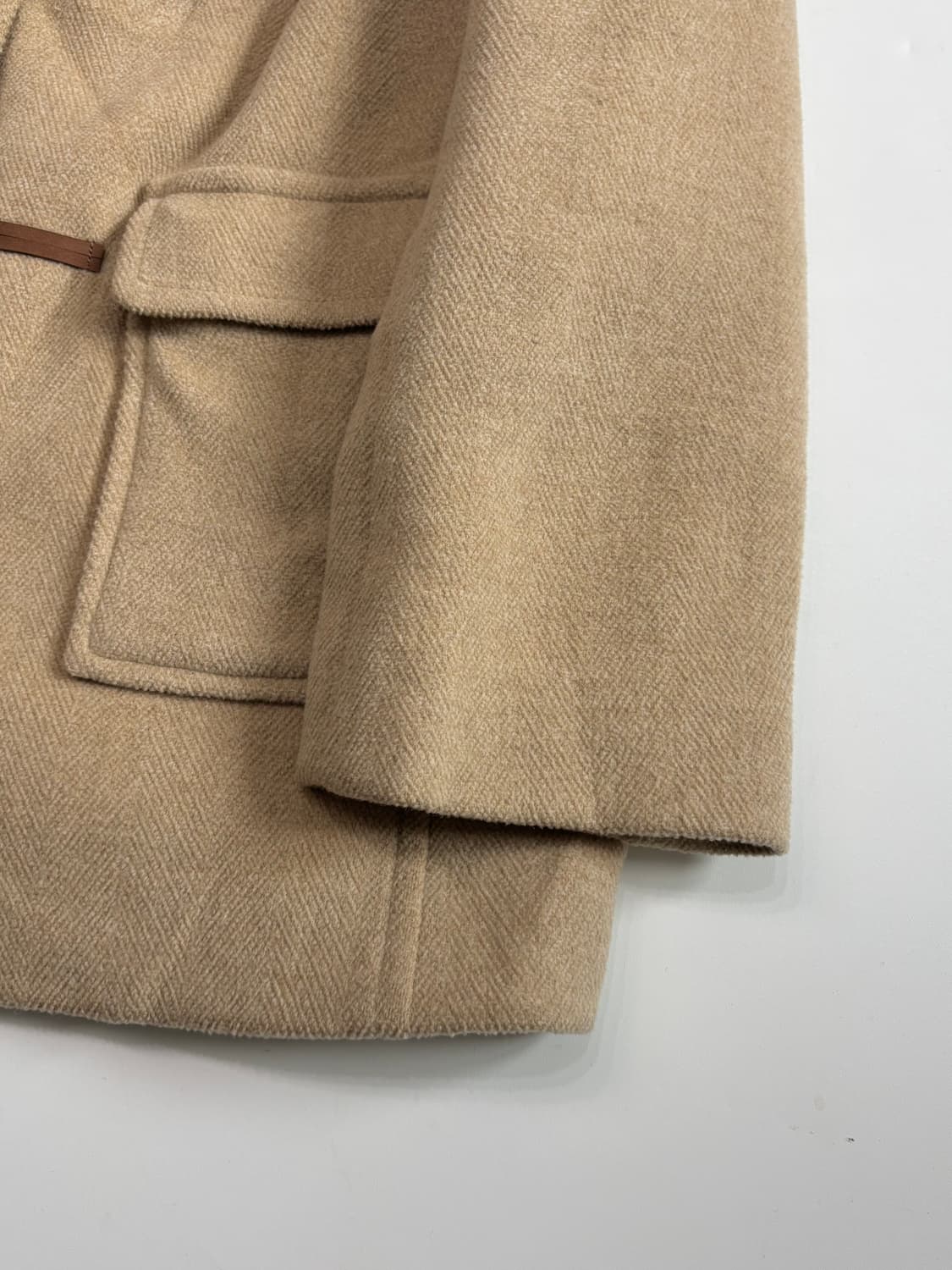 Burberry 버버리 베이지 후디 더플 코트 상품이미지6