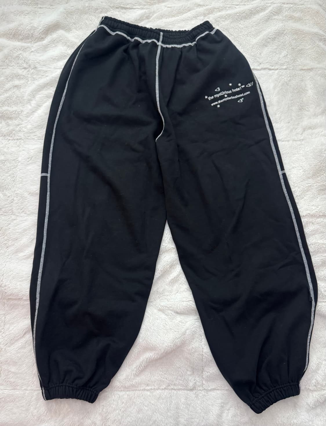 더미스테리어스호텔 레터링 팬츠 상품이미지6