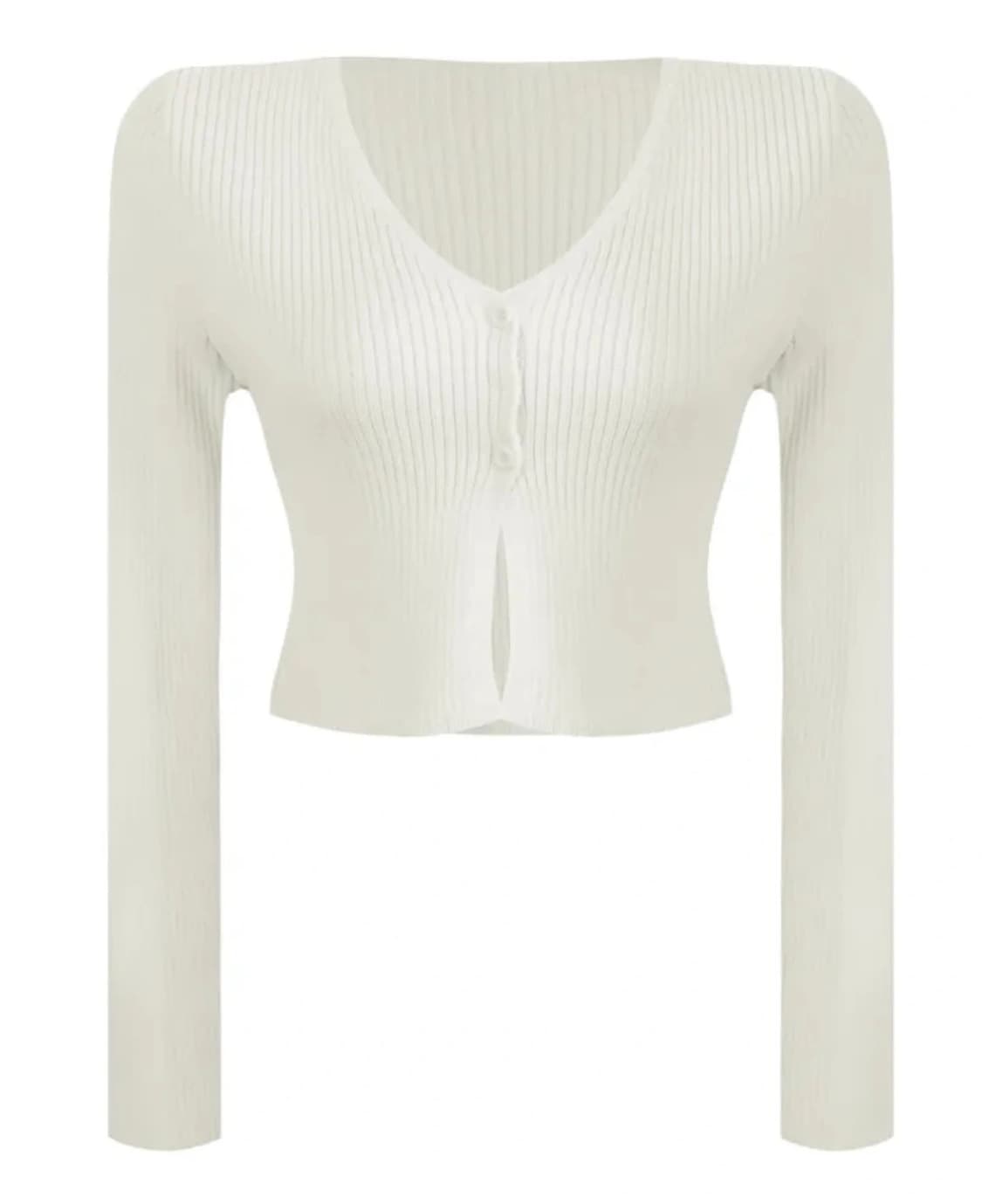 아이보리 골지가디건 상품이미지8