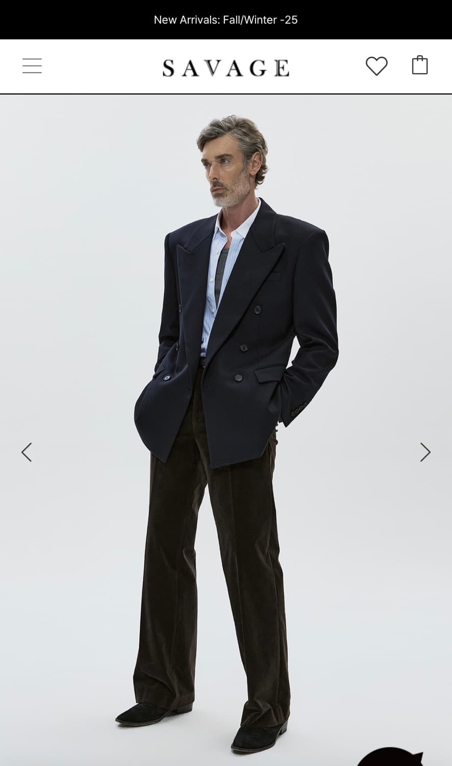 세비지 벨벳 브라운 팬츠 L 상품이미지1