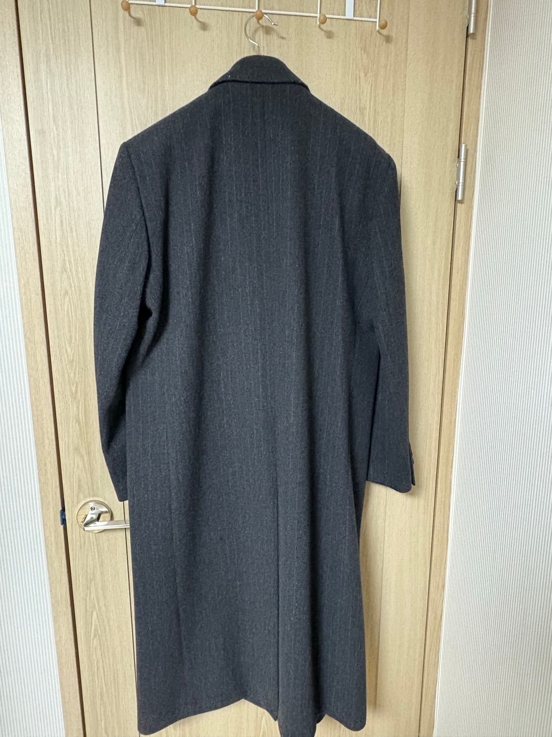 엘무드 발렌티누스 더블 코트 그레이 스트라이프 판매 상품이미지3