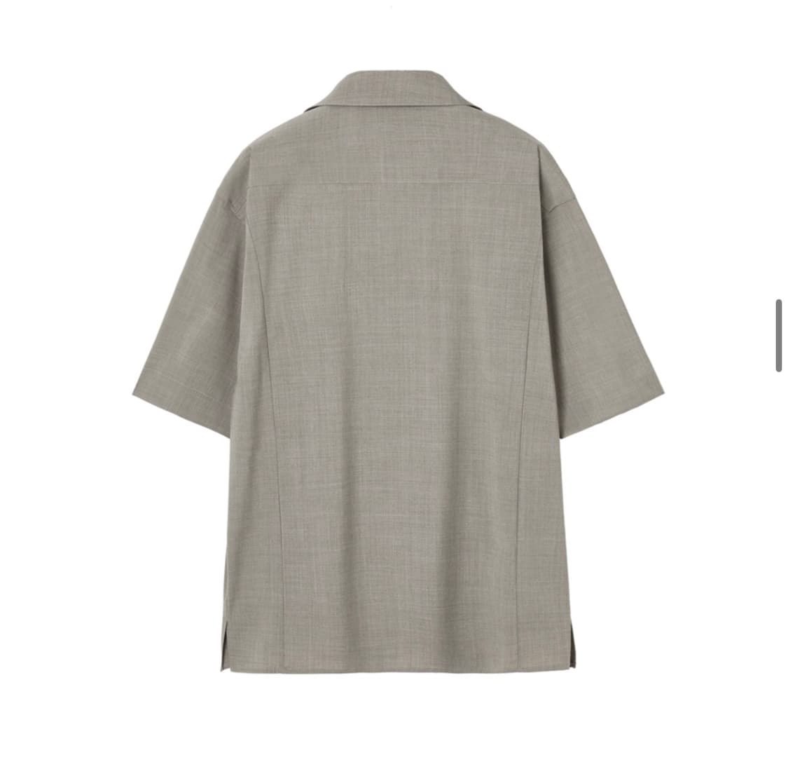 인사일런스 라이트 울 숏슬리브 셔츠 SAND BEIGE 상품이미지3