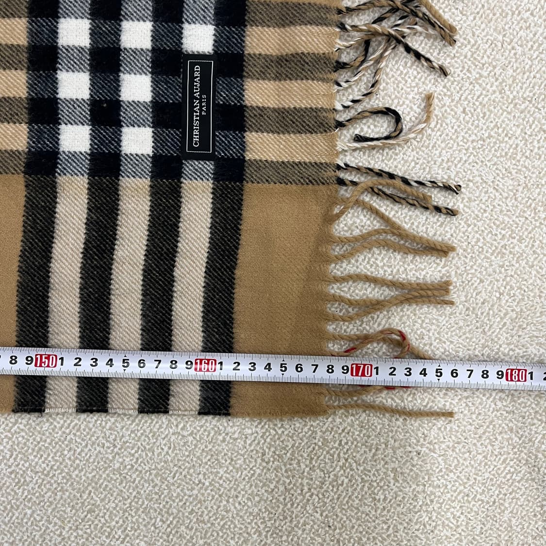[실측확인] 크리스찬오자르 클래식체크 목도리 머플러 0116M1 상품이미지4