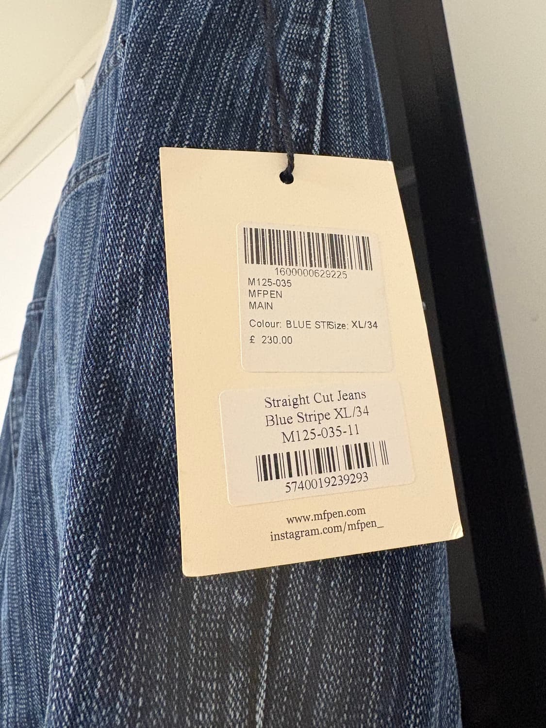 mfp 스트레이트 스트라이프 컷진 상품이미지3