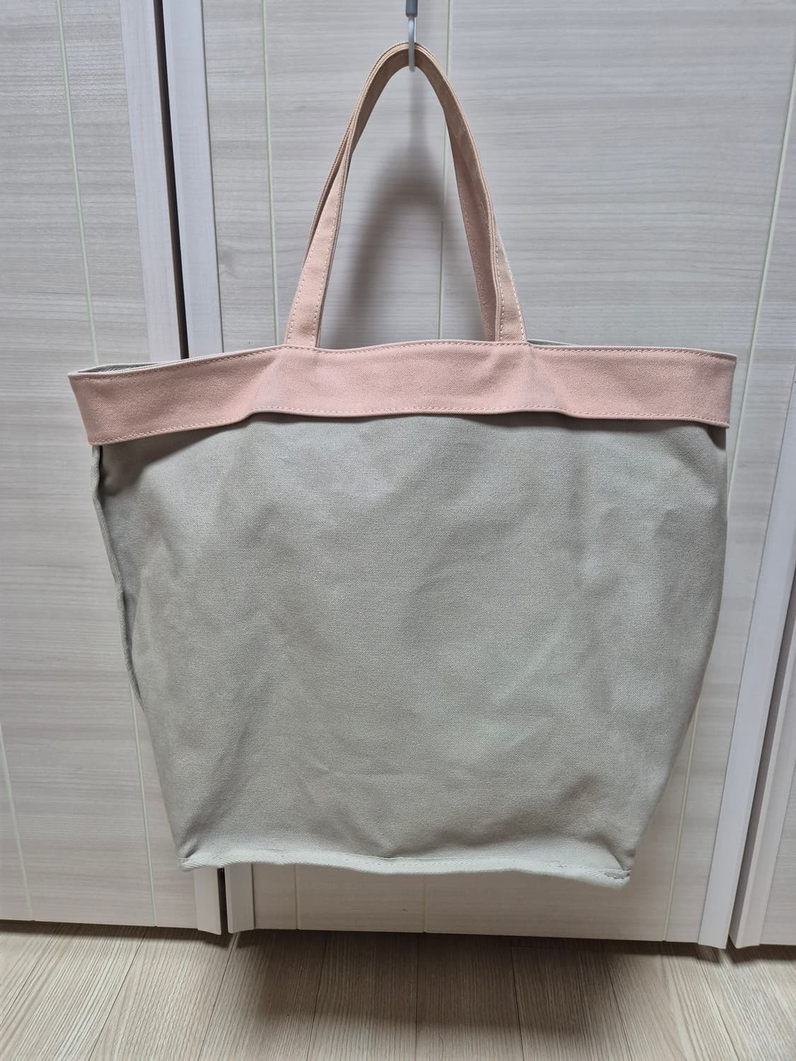 아떼바네사브루노 포켓배색 그랜드 카바스백 캔버스가방 상품이미지3