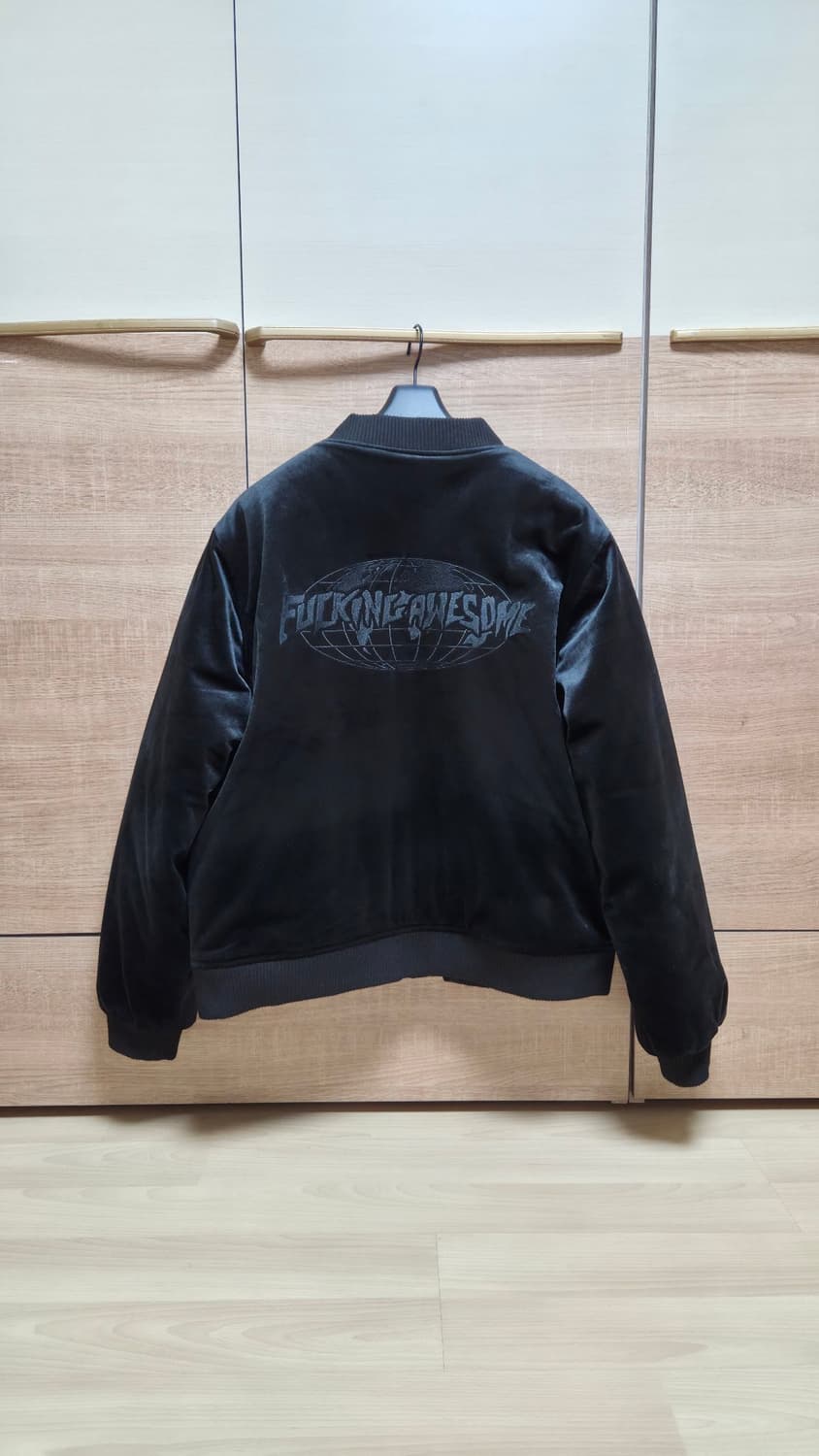 퍼킹 어썸 Velour Bomber / Black 상품이미지3