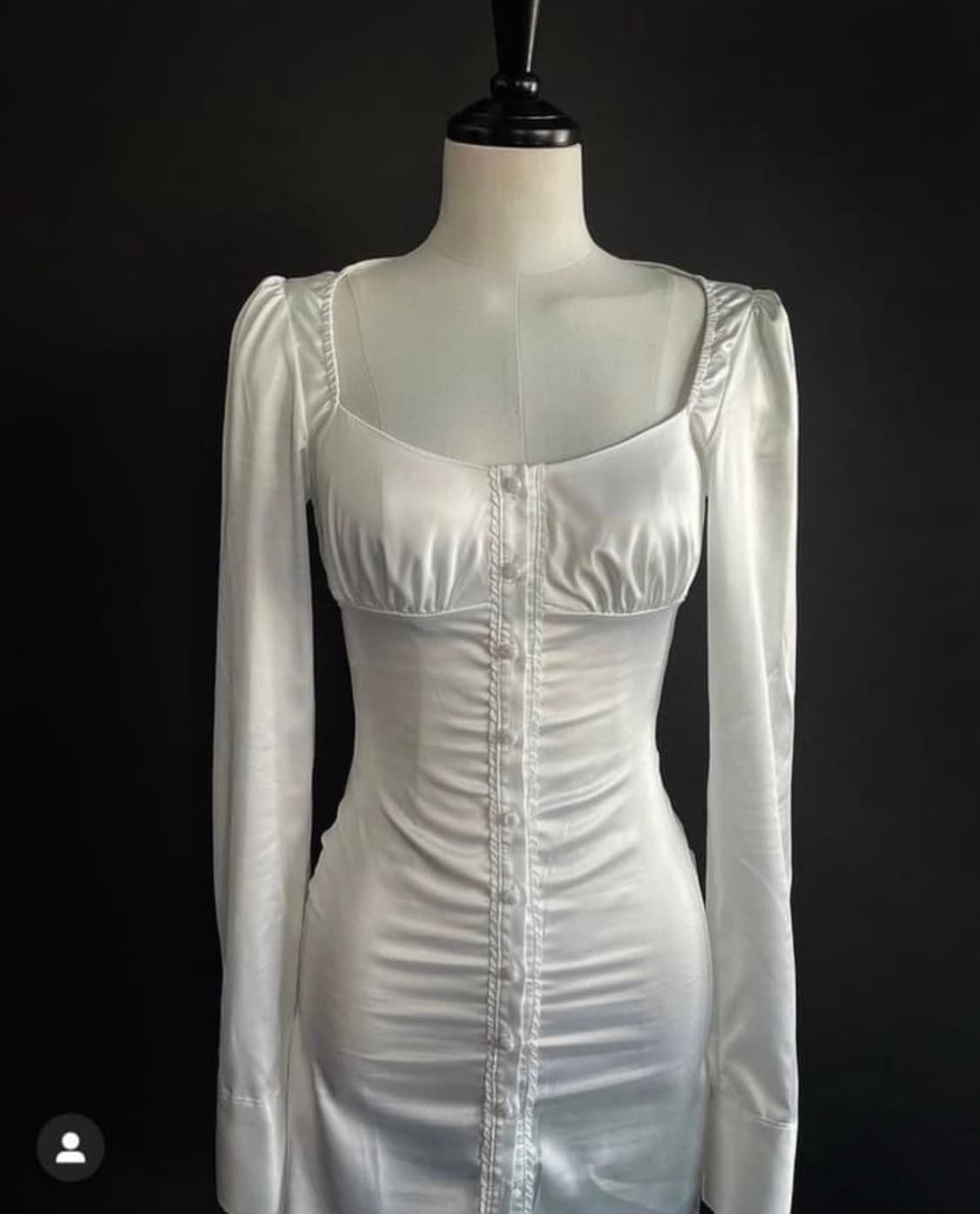 보헤미안서울 새틴 원피스 블랙 M 상품이미지1