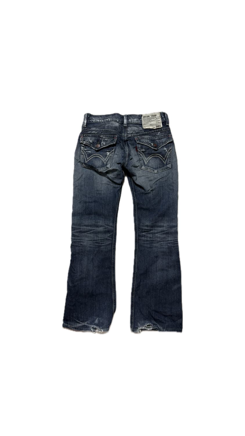 일본 빈티지 데님 로우라이즈 청바지 상품이미지2