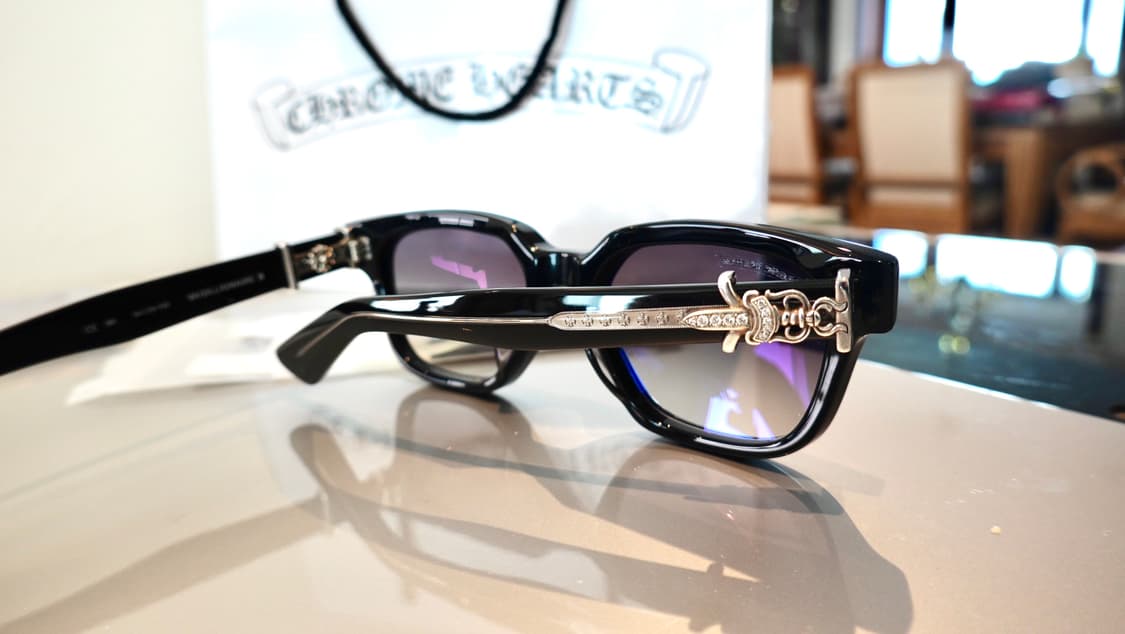 크롬하츠 바질리오네어2 블랙/실버 파베다이아 선글라스/안경 상품이미지7