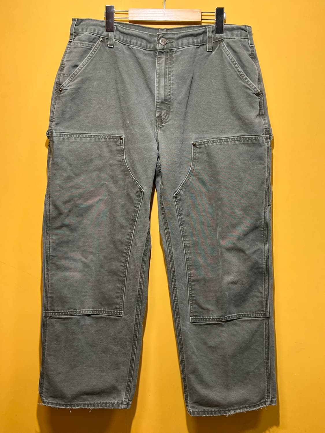 [38x30] 칼하트 B136 MOS 모스그린 더블니 캔버스 카펜터 상품이미지1