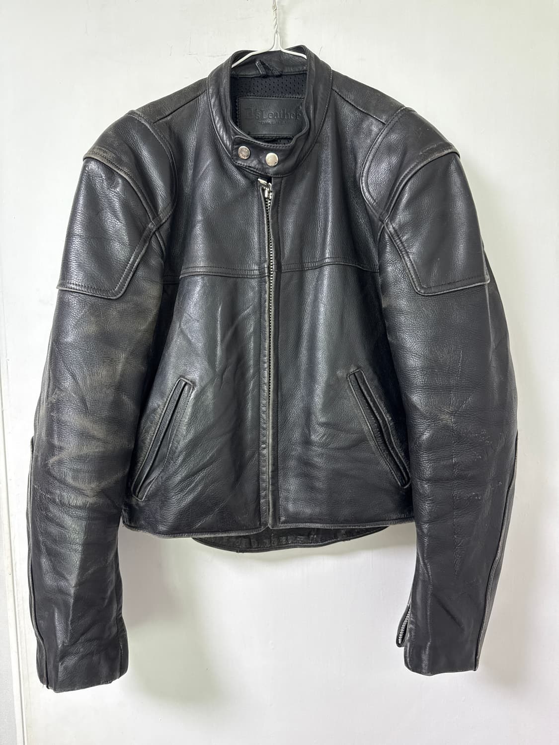 일본빈티지 베트멍필 소가죽 싱글 크롭핏 바이커자켓 상품이미지3