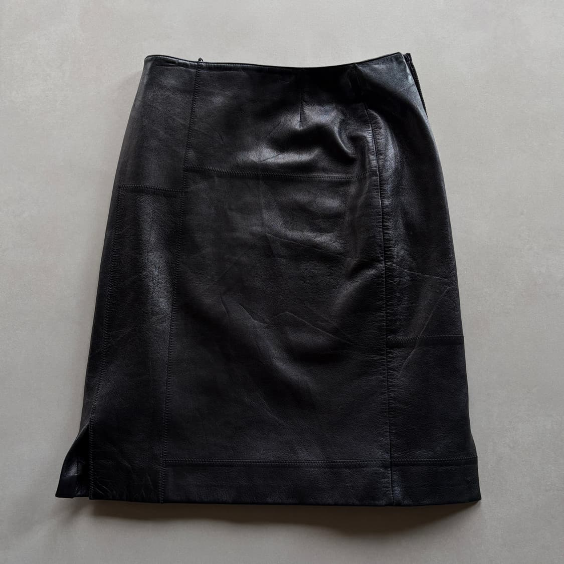 [25인치]프라다 PRADA 정품 90s 양가죽 스커트 상품이미지1