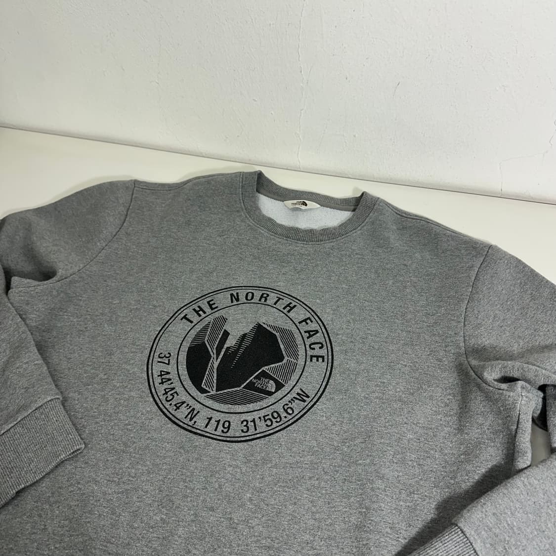 XL 노스페이스 그레이 맨투맨 상품이미지1