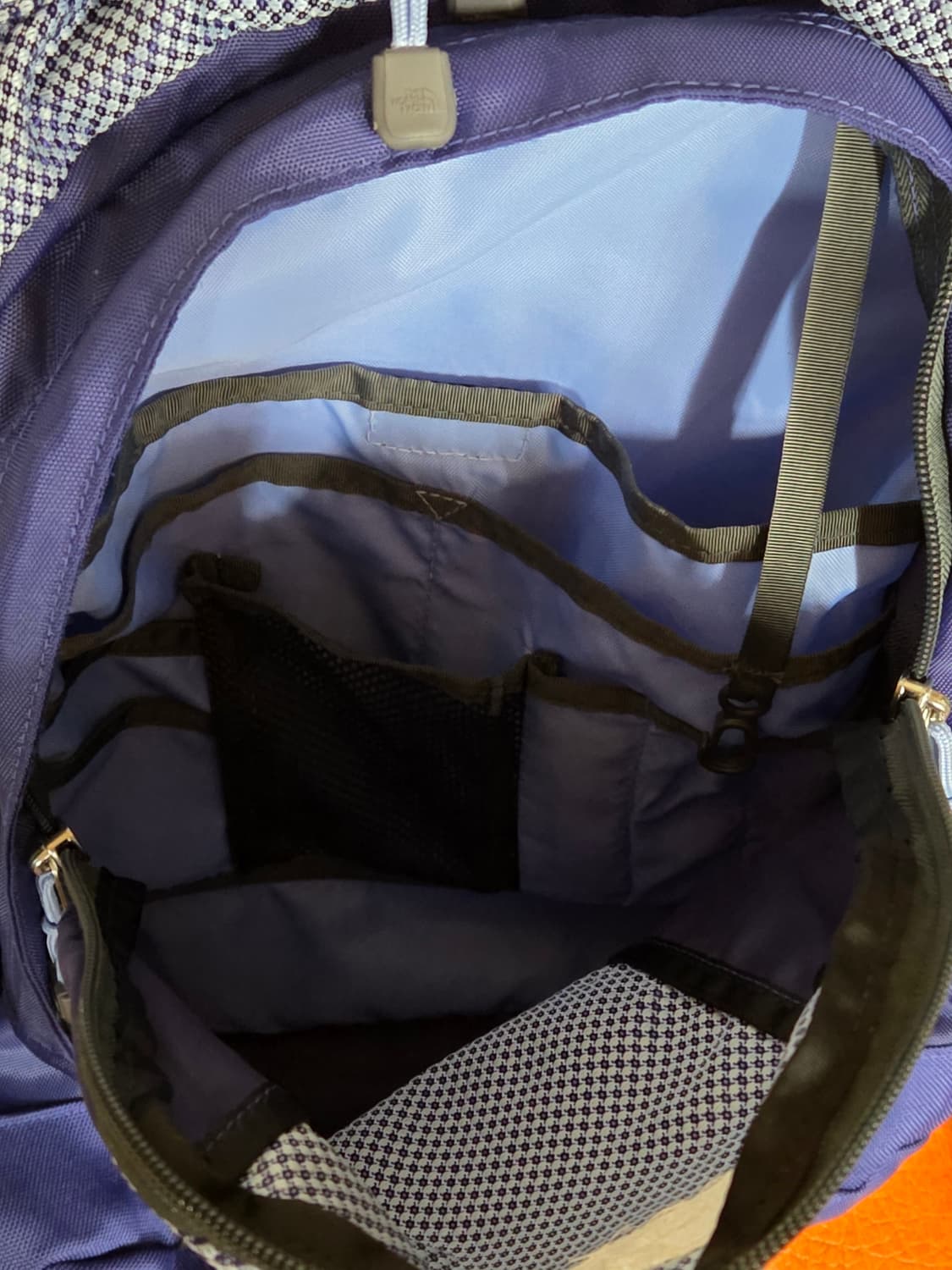 노스페이스 블루 체크 백팩 상품이미지5