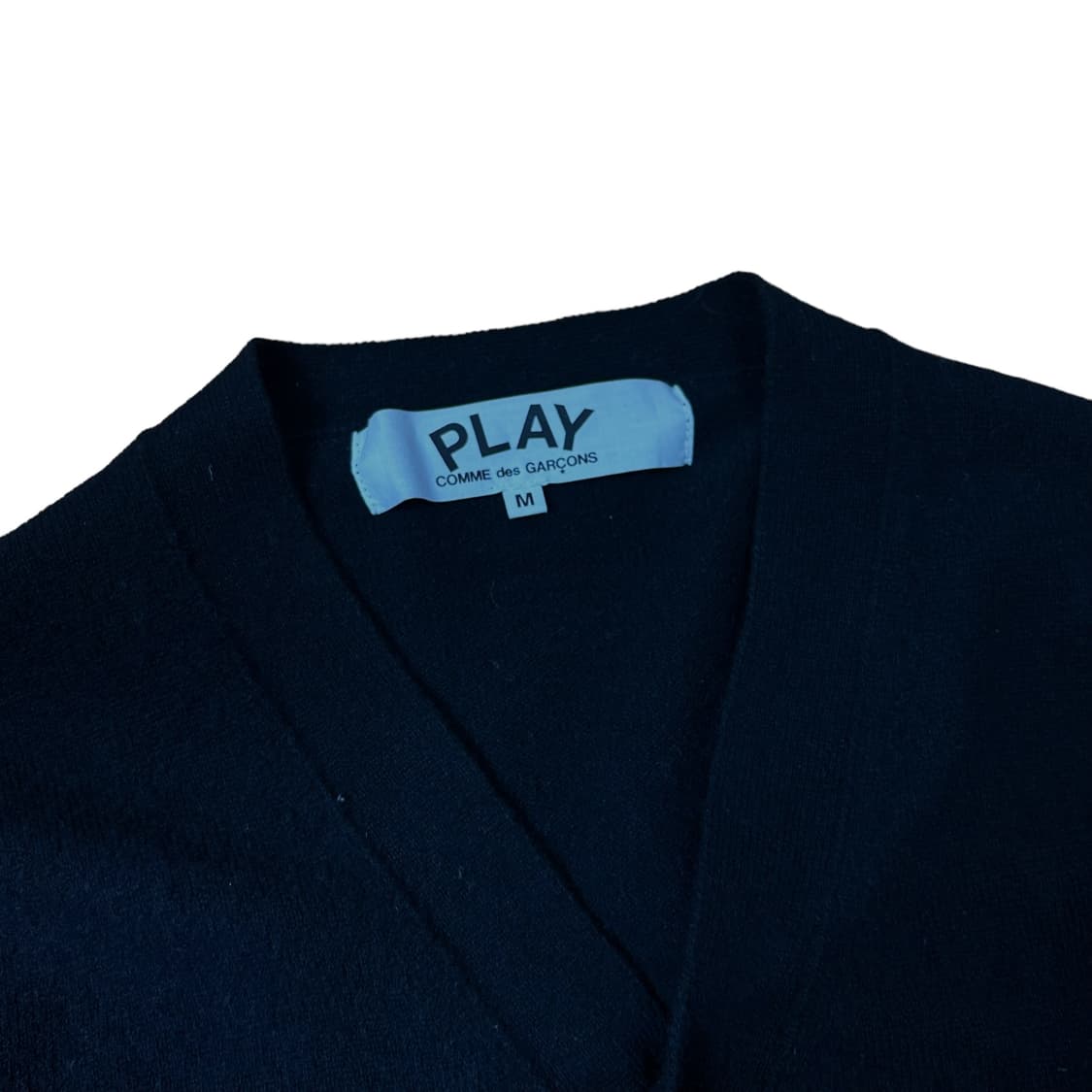 꼼데가르송 20년식 화이트와펜 블랙 가디건 상품이미지6