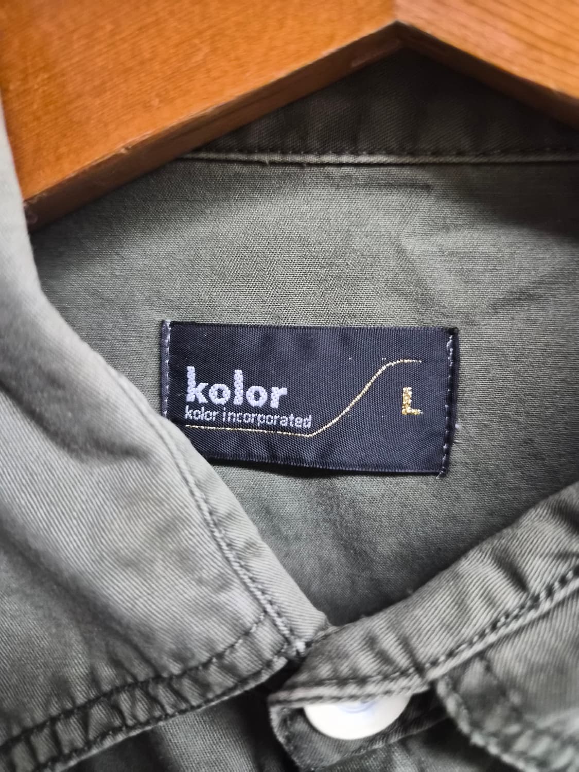 L) Kolor 패치 유틸리티 셔츠팝니다 상품이미지7