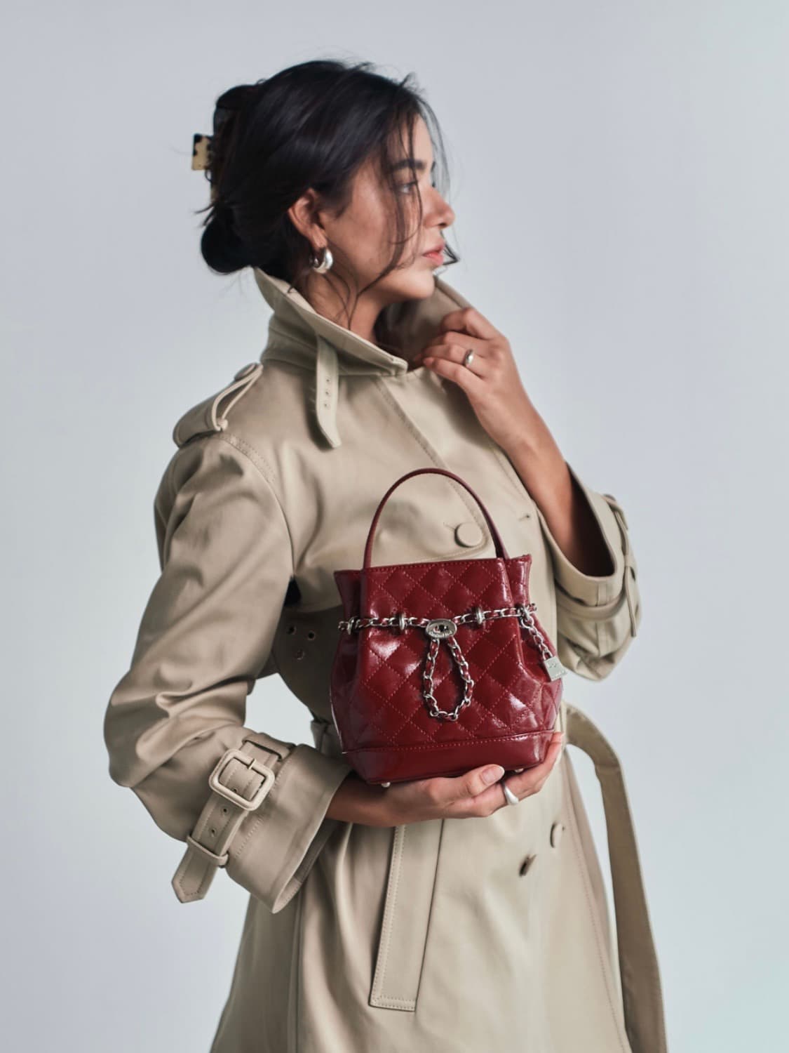 카디널레드 Bell bag burgundy 상품이미지1