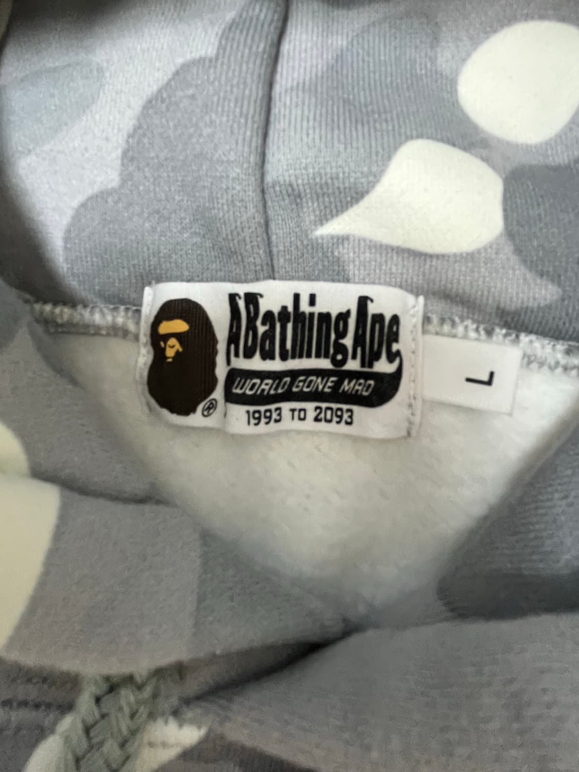 베이프 씨티카모 후드 L 상품이미지2