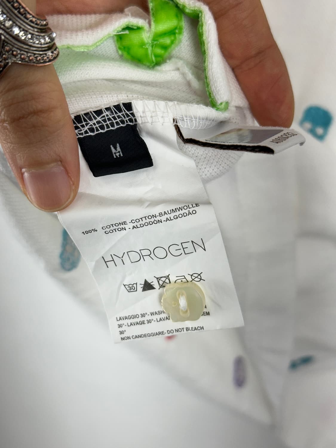 Hydrogen Skull Embroidered Polo Shirt  상품이미지9