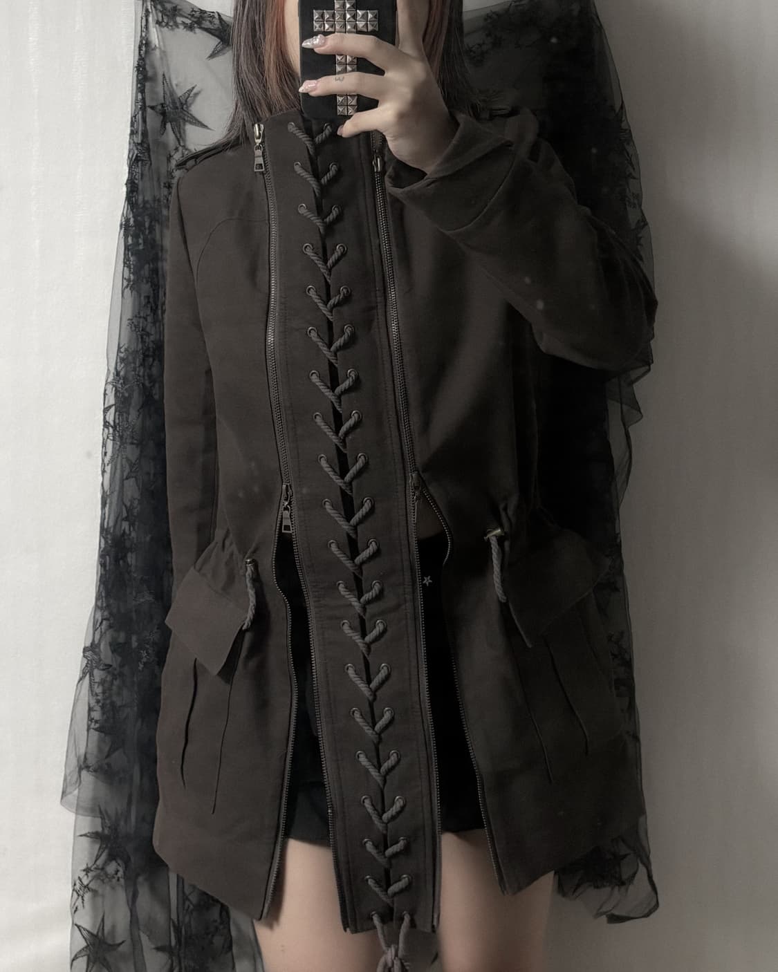 y2k 아일렛 포인트 자켓  상품이미지2